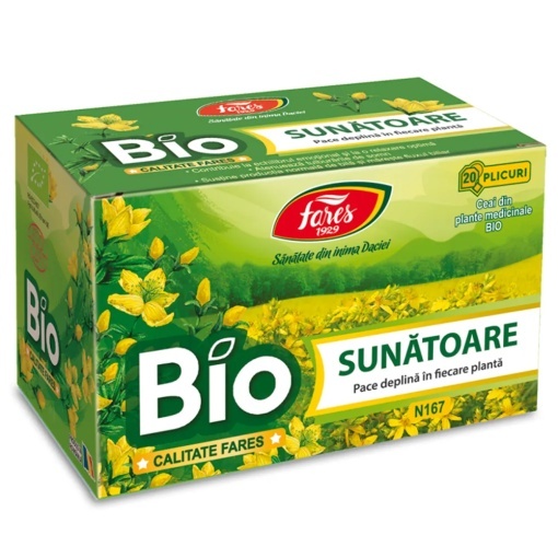 Ceai Bio Sunătoare Fares — Hypericum perforatum dispoziție