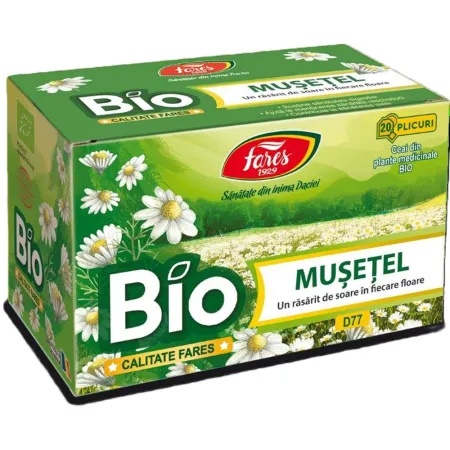 Ceai Bio Mușețel D77 Fares — Matricaria recutita