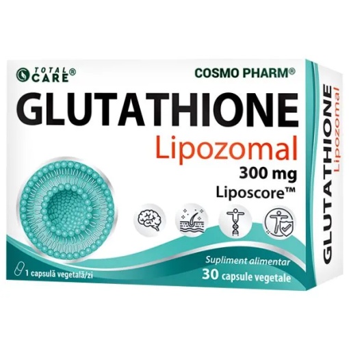 glutathione lipozomal Glutathion 300 mg, 30 plicuri, Liporom Glutathione lipozomal 300mg, 30 capsule