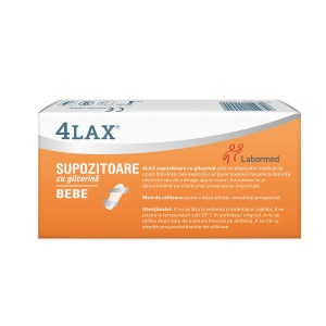 4LAX Supozitoare cu glicerina pentru bebelusi, Labormed - Img 2