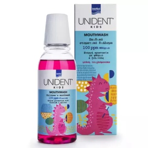 Apa de gura cu fluor 100 ppm pentru copii Unident Kids, 250ml, Intermed