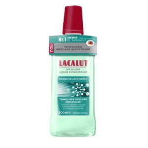 Apa de gura micelara Lacalut Protectie anti-tartru, 500ml, Theiss Naturwaren