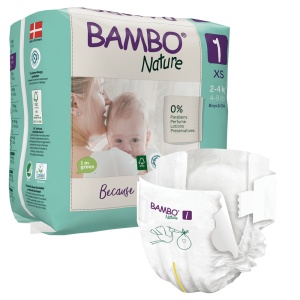 Bambo Nature scutece nr 1 (2-4kg) x 22 buc - Img 2