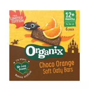Batoane din ovaz integral cu cacao bio, +12 luni, 6 bucati, Organix