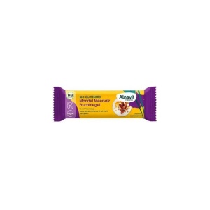 Baton bio fara gluten cu migdale si sare de mare, 40g, Alnavit