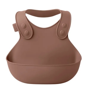 Bavetica din silicon pentru diversificare si hranire, Woodchuck, 4000247, Bibs
