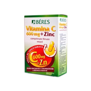 BERES Vitamina C 600mg+Zn x30cp.film.ret