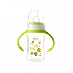Biberon cu manere, tetina silicon, 3l+, 125ml, Minut Baby - Img 2