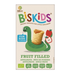 Biscuiti Biskids cu umplutura de mar fara zahar adaugat ECO, 150g, Belkorn