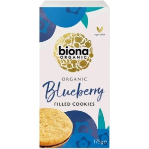 Biscuiti cu umplutura de afine bio, 175g, Biona