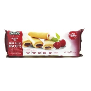 Biscuiți cu zmeură, 175g, Orgran