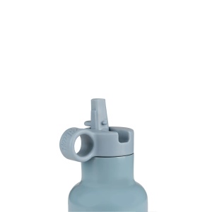Capac rezerva pentru sticla termos Dusty Blue cu 2 paie, Citron - Img 3