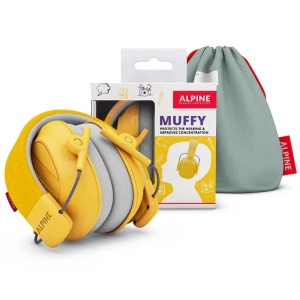 Casti antifonice pentru copii, 5-16 ani Muffy Kids, Yellow, Alpine - Img 2
