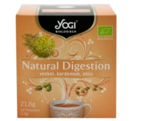 Ceai bio Natural Digestion cu fenicul si cardamom, 12 plicuri, Yogi Tea