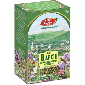 Ceai Hapciu - elimina disconfortul respirator, R31, 50g, Fares - Img 2