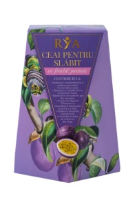 Ceai pentru slabit cu fructul pasiunii, 60g, Rya Vita