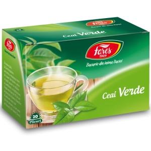 Ceai verde, 20 plicuri, Fares - Img 1