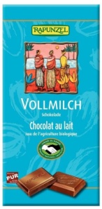 Ciocolata eco din lapte integral, 100g, Rapunzel