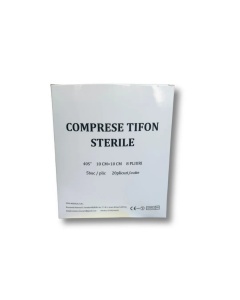 Comprese sterile tifon 10cm x 10cm, 20 bucăți, Vivo Medical