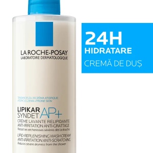 Crema de curatare anti-iritatii pentru pielea sensibila sau uscata Lipikar Syndet AP+, 400ml, La Roche-Posay - Img 2