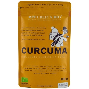 Curcuma pulbere eco, 100 g, Republica Bio