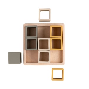 Cutie bloc puzzle cu forme, Earth, +6l, Baby's Only - Img 2