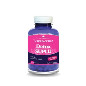 Detox suplu, 120 capsule, Herbagetica