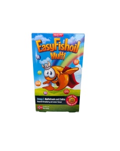 Easy Fishoil Multivitamine si Omega 3, 30 comprimate masticabile, Easy Vit