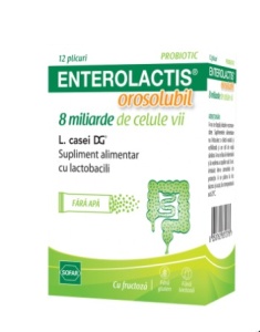 Enterolactis orosolubil, 12 plicuri, Sofar