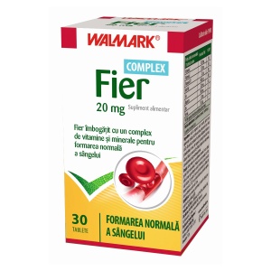 Fier Complex 20mg, 30 tablete, Walmark