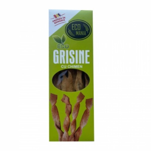 Grisine Bio cu Chimen, 125g, Ecomania - Img 2