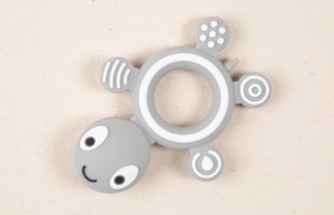 Jucarie dentitie broasca grey, Little Prints
