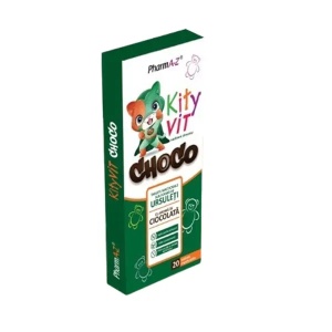 KityVit Choco ursuleti, 20 comprimate masticabile, PharmA-Z