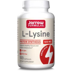 L-Lysine 500mg, 100 capsule, Jarrow Formulas