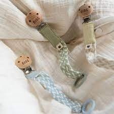 Lantisor suzeta Pacifier Clip Sage-Ivory 9401104, Bibs - Img 3