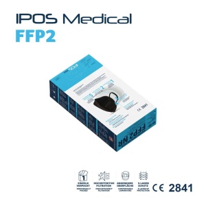 Masca protectie FFP2, negru,cu sistem de prindere,10buc - Img 2