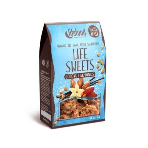 Migdale raw eco cu cocos si vanilie, 90g, Lifefood