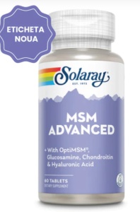 MSM Advanced, 60 tablete, Solaray - Img 2