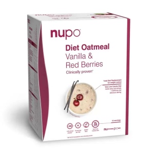 Oatmeal dieta fulgi de ovaz cu fructe de padure si vanilie, 12 plicuri, Nupo