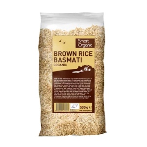 Orez basmati brun eco, 500g, Smart Organic