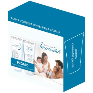 Pachet Balsam Atoderm Intensive, 200ml + Gel spumant Atoderm Intensive, 200ml, Bioderma