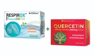 Pachet Respirox 750mg, 30 capsule + Quercetin, 500mg, 10 capsule, Cosmopharm