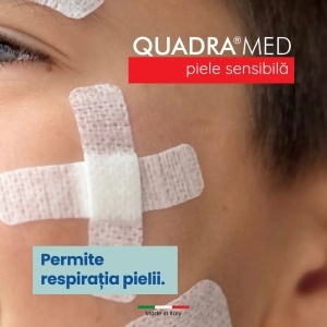 Plasturi pentru piele sensibila Quadra Med, 10 bucati, Master-Aid - Img 2