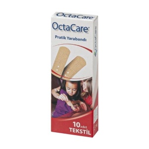 Plasturi Tekstil pentru prim ajutor, 19 x 72mm, 10 bucati, Octacare
