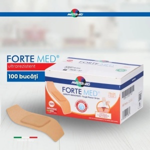 Plasturi ultra rezistenti Forte Med Master-Aid, Mare 78x26mm,100 bucati, Pietrasanta Pharma - Img 5