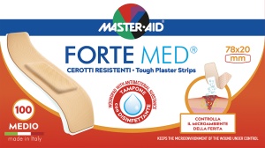 Plasturi ultra rezistenti Forte Med Master-Aid, Mediu 78x20 mm, 100 bucati, Pietrasanta Pharma