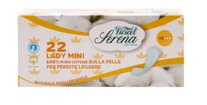 Protej slip din bumbac natural, Normal, 2 picaturi, 22 bucati, Vivicot Serena Lady