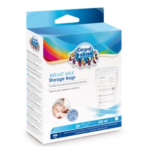 Pungi sterile stocare lapte, 20 bucati, 70/001, Canpol