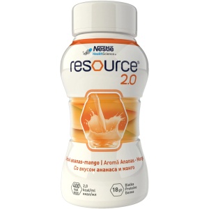 Resource 2.0 cu aroma de ananas si mango, 200ml, Nestle