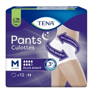 Scutece tip chilot Pants Plus Night, M, 12 bucati, Tena